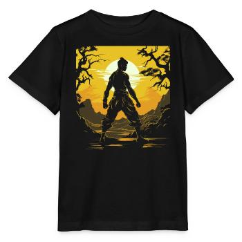 Muay Thai Boxing Martial Arts Martial Artist MMA - Stanley/Stella MINI CREATOR Kids’ T-Shirt - black - Front - Mikhail (115cm)