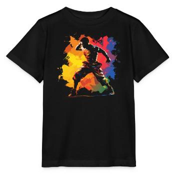 Muay Thai Boxing Martial Arts Martial Artist MMA - Stanley/Stella MINI CREATOR Kids’ T-Shirt - black - Front - Mikhail (115cm)
