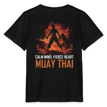 Muay Thai Boxing Martial Arts Martial Artist MMA - Stanley/Stella MINI CREATOR Kids’ T-Shirt - black - Front - Mikhail (115cm)
