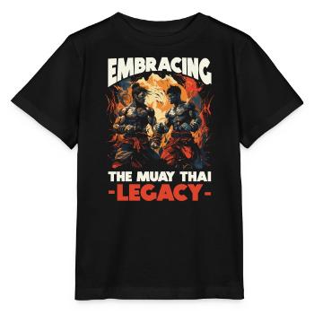 Muay Thai Boxing Martial Arts Martial Artist MMA - Stanley/Stella MINI CREATOR Kids’ T-Shirt - black - Front - Mikhail (115cm)