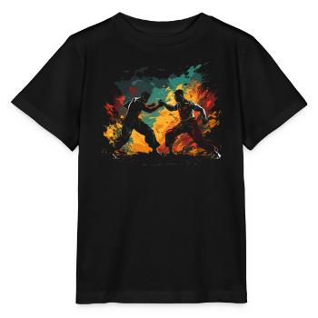 Muay Thai Boxing Martial Arts Martial Artist MMA - Stanley/Stella MINI CREATOR Kids’ T-Shirt - black - Front - Mikhail (115cm)