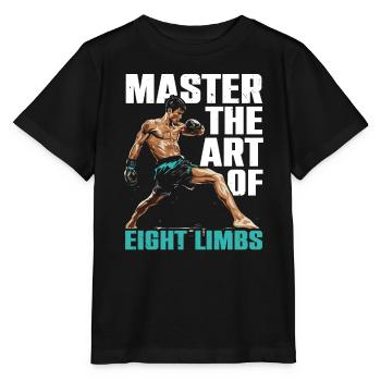 Muay Thai Boxing Martial Arts Martial Artist MMA - Stanley/Stella MINI CREATOR Kids’ T-Shirt - black - Front - Mikhail (115cm)