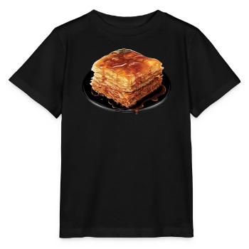 Baklava Pâtisserie Dessert Gourmand Moyen-Orient - T-shirt bio MINI CREATOR Stanley/Stella Enfant - noir - Devant - Mikhail (115cm)