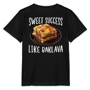 Baklava Pâtisserie Dessert Gourmand Moyen-Orient - T-shirt bio MINI CREATOR Stanley/Stella Enfant - noir - Devant - Mikhail (115cm)