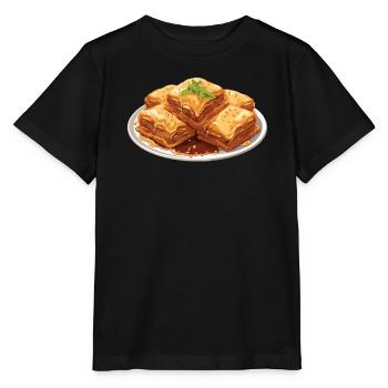 Baklava Pâtisserie Dessert Gourmand Moyen-Orient - T-shirt bio MINI CREATOR Stanley/Stella Enfant - noir - Devant - Mikhail (115cm)