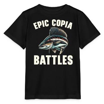 Cobia Amateur De Pêche Attrapeur De Poissons Pêcheur Pêcheur - T-shirt bio MINI CREATOR Stanley/Stella Enfant - noir - Devant - Mikhail (115cm)