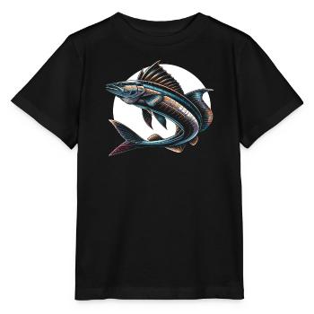 Cobia Amateur De Pêche Attrapeur De Poissons Pêcheur Pêcheur - T-shirt bio MINI CREATOR Stanley/Stella Enfant - noir - Devant - Mikhail (115cm)
