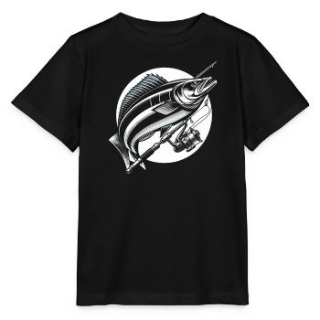 Cobia Amateur De Pêche Attrapeur De Poissons Pêcheur Pêcheur - T-shirt bio MINI CREATOR Stanley/Stella Enfant - noir - Devant - Mikhail (115cm)
