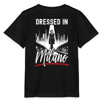 Mailand Italien Reisen Urlaub Italienisch Mailand Skyline - Stanley/Stella Kinder T-Shirt MINI CREATOR  - Schwarz - Vorne - Mikhail (115cm)