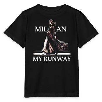 Mailand Italien Reisen Urlaub Italienisch Mailand Skyline - Stanley/Stella Kinder T-Shirt MINI CREATOR  - Schwarz - Vorne - Mikhail (115cm)