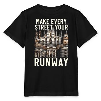Mailand Italien Reisen Urlaub Italienisch Mailand Skyline - Stanley/Stella Kinder T-Shirt MINI CREATOR  - Schwarz - Vorne - Mikhail (115cm)
