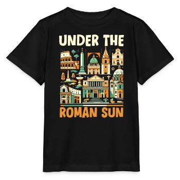 Rom Italien Reisen Italienisch Roma Italia I Love Rome - Stanley/Stella Kinder T-Shirt MINI CREATOR  - Schwarz - Vorne - Mikhail (115cm)