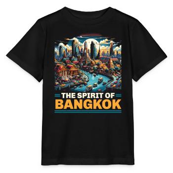 Bangkok Thailand Reisen Urlaub Thai Sprache - Stanley/Stella Kinder T-Shirt MINI CREATOR  - Schwarz - Vorne - Mikhail (115cm)
