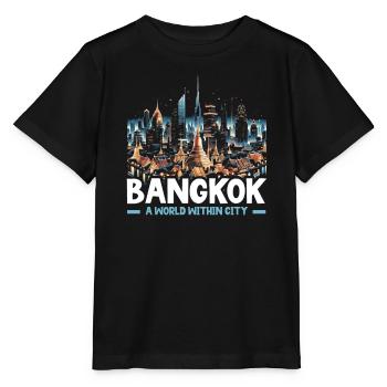 Bangkok Thailand Reisen Urlaub Thai Sprache - Stanley/Stella Kinder T-Shirt MINI CREATOR  - Schwarz - Vorne - Mikhail (115cm)
