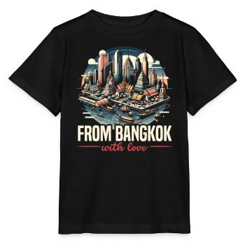 Bangkok Thailand Reisen Urlaub Thai Sprache - Stanley/Stella Kinder T-Shirt MINI CREATOR  - Schwarz - Vorne - Mikhail (115cm)