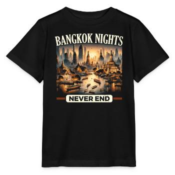 Bangkok Thailand Reisen Urlaub Thai Sprache - Stanley/Stella Kinder T-Shirt MINI CREATOR  - Schwarz - Vorne - Mikhail (115cm)