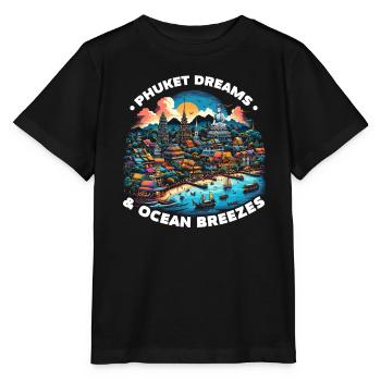 Phuket Thailand Reisen Thai Ich liebe Phuket - Stanley/Stella Kinder T-Shirt MINI CREATOR  - Schwarz - Vorne - Mikhail (115cm)