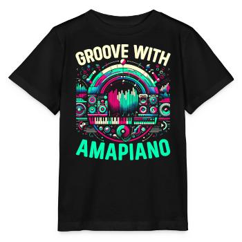 Amapiano Mélomane sud-africain Afrobeat - T-shirt bio MINI CREATOR Stanley/Stella Enfant - noir - Devant - Mikhail (115cm)