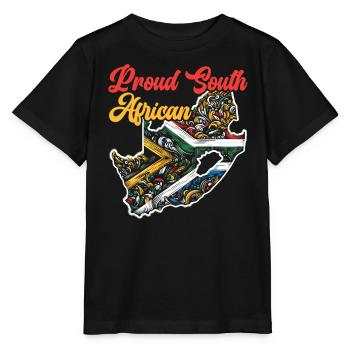 Südafrika Pride Johannesburg Südafrikanische Flagge - Stanley/Stella Kinder T-Shirt MINI CREATOR  - Schwarz - Vorne - Mikhail (115cm)
