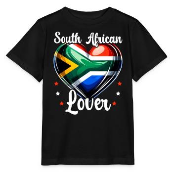 Südafrika Pride Johannesburg Südafrikanische Flagge - Stanley/Stella Kinder T-Shirt MINI CREATOR  - Schwarz - Vorne - Mikhail (115cm)