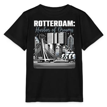Rotterdam Netherlands Travel I Love Rotterdam - Stanley/Stella MINI CREATOR Kids’ T-Shirt - black - Front - Mikhail (115cm)