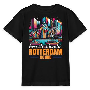 Rotterdam Niederlande Reisen Ich liebe Rotterdam - Stanley/Stella Kinder T-Shirt MINI CREATOR  - Schwarz - Vorne - Mikhail (115cm)