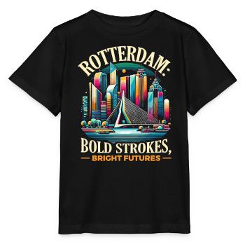 Rotterdam Niederlande Reisen Ich liebe Rotterdam - Stanley/Stella Kinder T-Shirt MINI CREATOR  - Schwarz - Vorne - Mikhail (115cm)