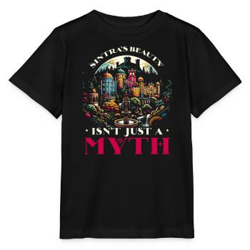 Sintra Portugal Travel Vacation Country Portugese - Stanley/Stella MINI CREATOR Kids’ T-Shirt - black - Front - Mikhail (115cm)