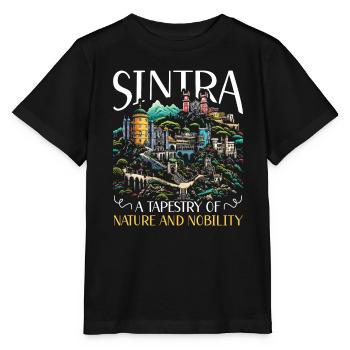 Sintra Portugal Travel Vacation Country Portugese - Stanley/Stella MINI CREATOR Kids’ T-Shirt - black - Front - Mikhail (115cm)