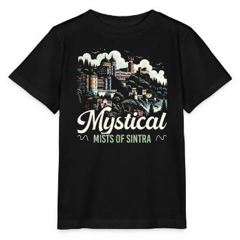 Sintra Portugal Travel Vacation Country Portugese - Stanley/Stella MINI CREATOR Kids’ T-Shirt - black - Front - Mikhail (115cm)
