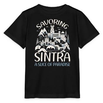 Sintra Portugal Travel Vacation Country Portugese - Stanley/Stella MINI CREATOR Kids’ T-Shirt - black - Front - Mikhail (115cm)