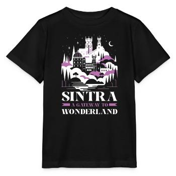 Sintra Portugal Travel Vacation Country Portugese - Stanley/Stella MINI CREATOR Kids’ T-Shirt - black - Front - Mikhail (115cm)