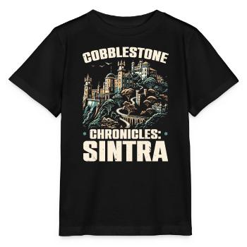 Sintra Portugal Travel Vacation Country Portugese - Stanley/Stella MINI CREATOR Kids’ T-Shirt - black - Front - Mikhail (115cm)