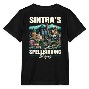 Sintra Portugal Travel Vacation Country Portugese - Stanley/Stella MINI CREATOR Kids’ T-Shirt - black - Front - Mikhail (115cm)