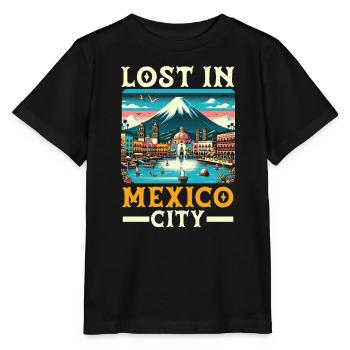 Mexico City Mexico Vacation Mexico Travel Mexican - Stanley/Stella MINI CREATOR Kids’ T-Shirt - black - Front - Mikhail (115cm)
