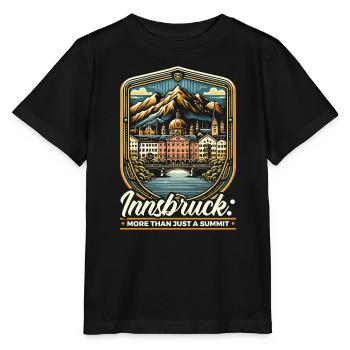 Innsbruck Autriche Voyage Vacances Autrichien - T-shirt bio MINI CREATOR Stanley/Stella Enfant - noir - Devant - Mikhail (115cm)