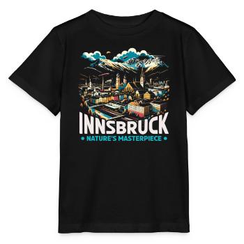 Innsbruck Österreich Reisen Urlaub Österreich - Stanley/Stella Kinder T-Shirt MINI CREATOR  - Schwarz - Vorne - Mikhail (115cm)