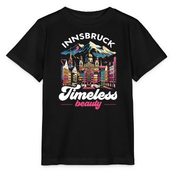 Innsbruck Autriche Voyage Vacances Autrichien - T-shirt bio MINI CREATOR Stanley/Stella Enfant - noir - Devant - Mikhail (115cm)