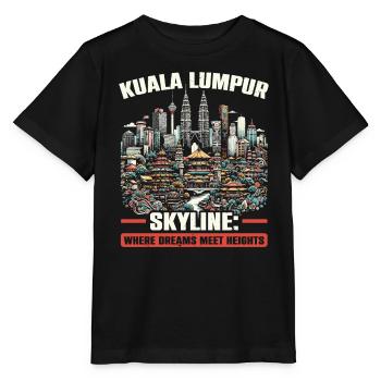 Kuala Lumpur Malaysia Reisen Urlaub Malaysisch - Stanley/Stella Kinder T-Shirt MINI CREATOR  - Schwarz - Vorne - Mikhail (115cm)