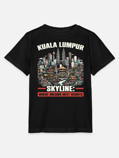 Kuala Lumpur Malaysia Reisen Urlaub Malaysisch - Stanley/Stella Kinder T-Shirt MINI CREATOR  - Schwarz