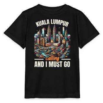Kuala Lumpur Malaysia Reisen Urlaub Malaysisch - Stanley/Stella Kinder T-Shirt MINI CREATOR  - Schwarz - Vorne - Mikhail (115cm)