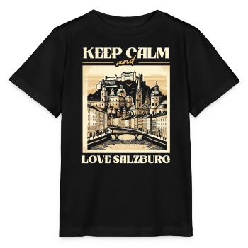 Salzburg Österreich Reisen Urlaubsland Österreich - Stanley/Stella Kinder T-Shirt MINI CREATOR  - Schwarz - Vorne - Mikhail (115cm)