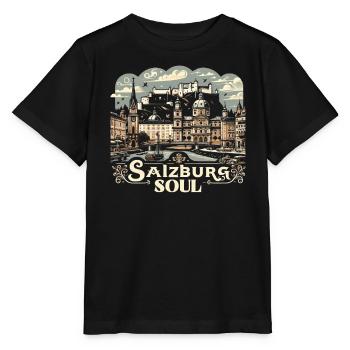 Salzburg Austria Travel Vacation Country Austrian - Stanley/Stella MINI CREATOR Kids’ T-Shirt - black - Front - Mikhail (115cm)