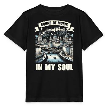 Salzburg Österreich Reisen Urlaubsland Österreich - Stanley/Stella Kinder T-Shirt MINI CREATOR  - Schwarz - Vorne - Mikhail (115cm)