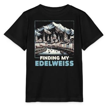 Salzburg Österreich Reisen Urlaubsland Österreich - Stanley/Stella Kinder T-Shirt MINI CREATOR  - Schwarz - Vorne - Mikhail (115cm)