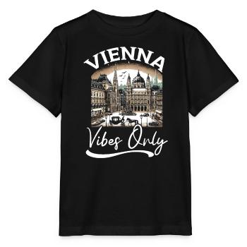 Vienna Austria Travel Vacation Country Austrian - Stanley/Stella MINI CREATOR Kids’ T-Shirt - black - Front - Mikhail (115cm)