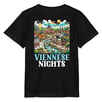 Vienna Austria Travel Vacation Country Austrian - Stanley/Stella MINI CREATOR Kids’ T-Shirt - black - Front - Mikhail (115cm)