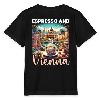Vienna Austria Travel Vacation Country Austrian - Stanley/Stella MINI CREATOR Kids’ T-Shirt - black - Front - Mikhail (115cm)
