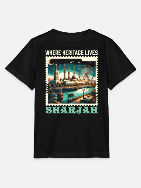 Sharjah UAE Travel Vacation United Arab Emirates - Stanley/Stella MINI CREATOR Kids’ T-Shirt - black