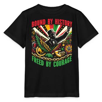 Proclamation d’émancipation African Juneteenth - T-shirt bio MINI CREATOR Stanley/Stella Enfant - noir - Devant - Mikhail (115cm)